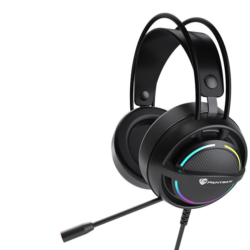 Wired Head-Mounted Gaming Headset with Microphone