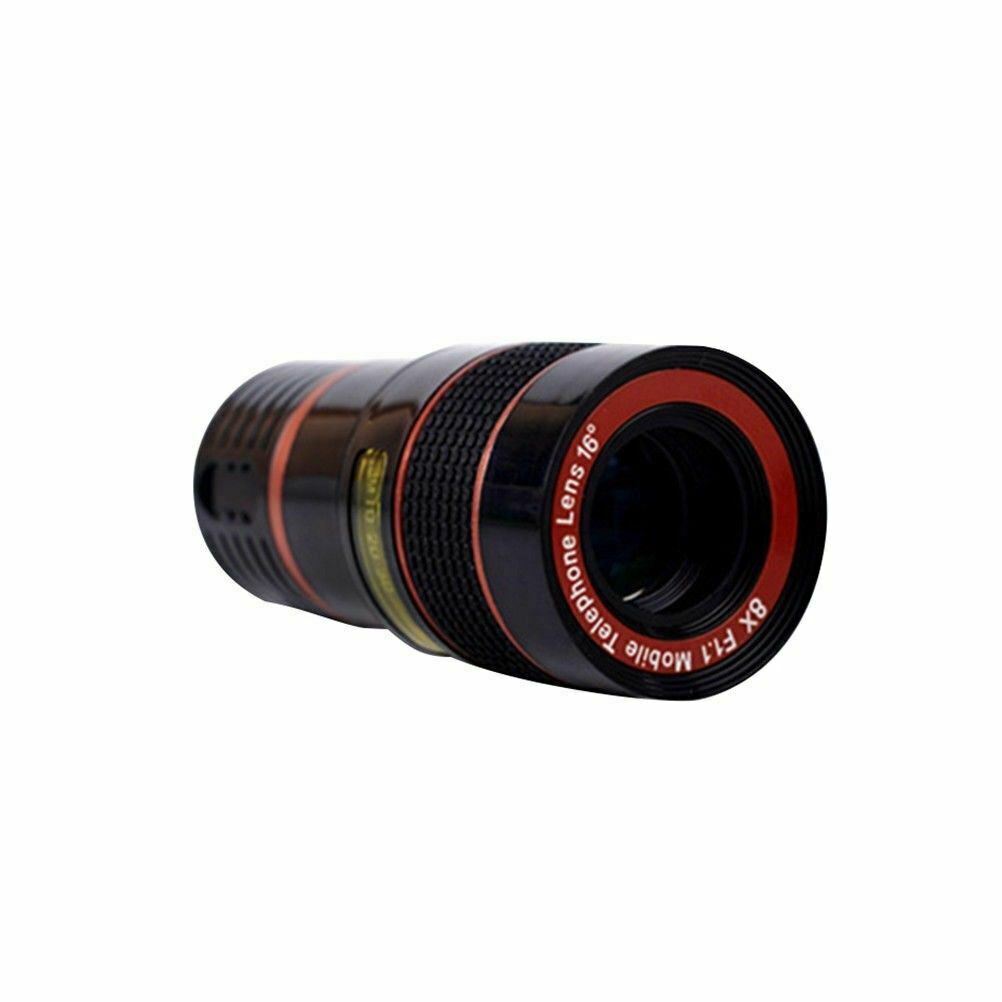 8X HD Clip-On Optical Zoom Telescope Lens for Mobile Phones