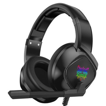 Gaming Over Ear Headset for Xbox One PS4 with RGB and Noise Cancelling Mic