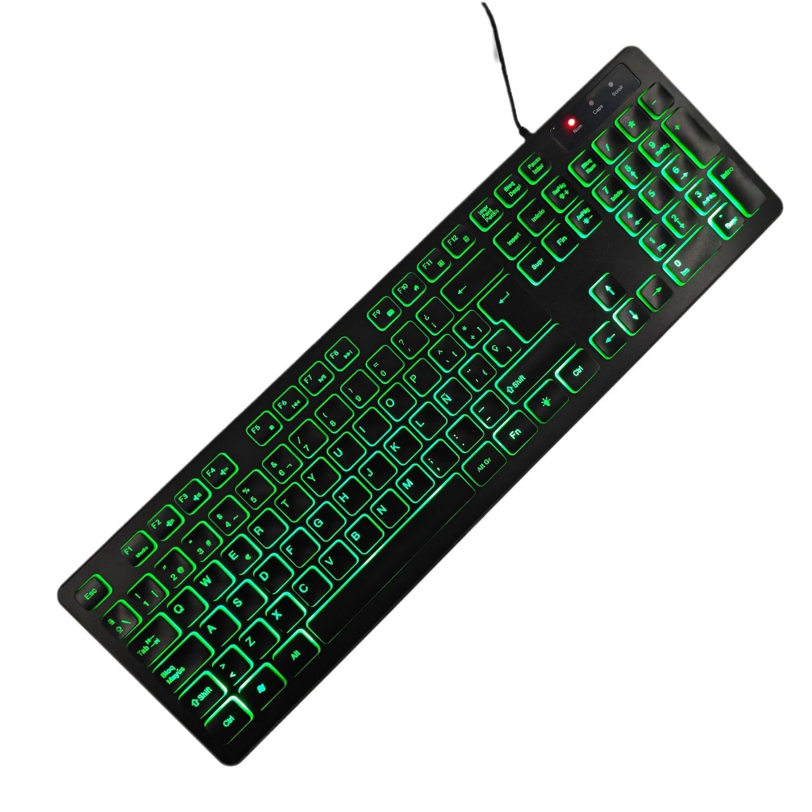 Wired USB Backlit Keyboard with Multi-Language Layouts