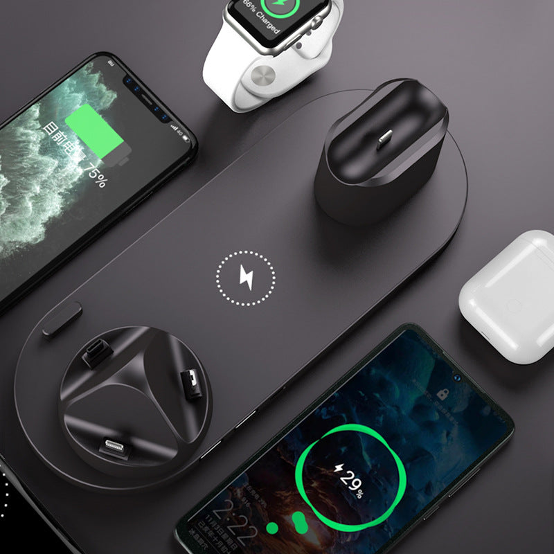 6-in-1 Wireless Fast Charging Dock for iPhone, Phone, and Watch