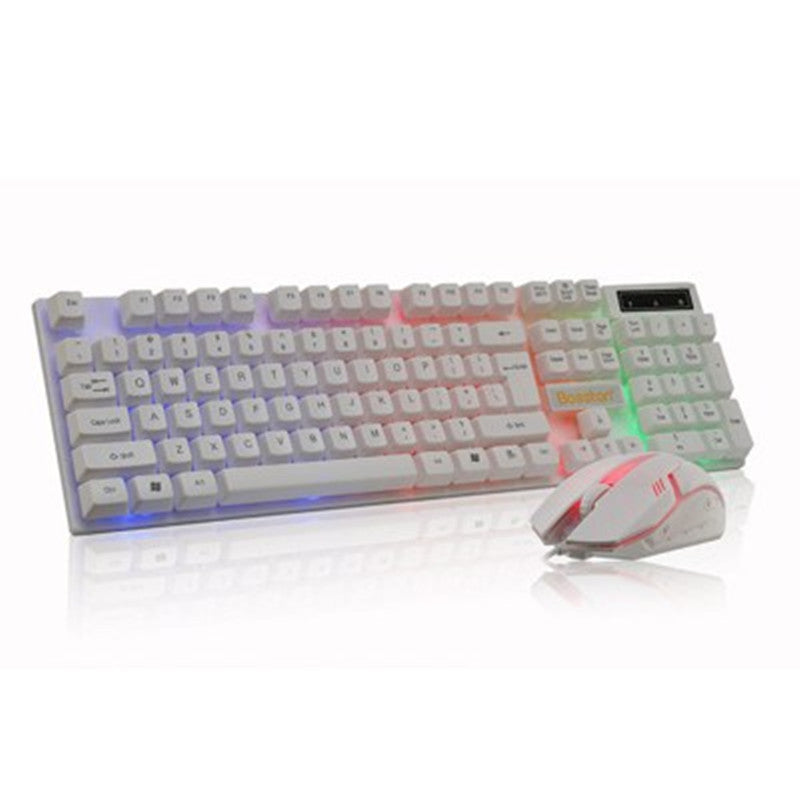Boseton 8310 backlit computer USB wired keyboard and mouse