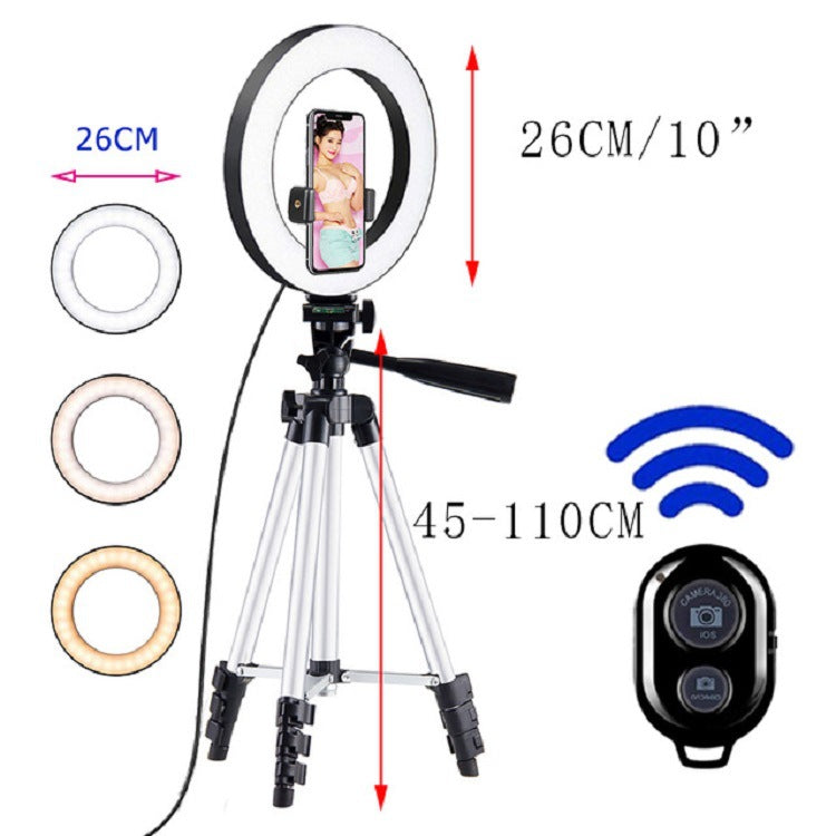 LED Selfie Ring Light with Tripod for Makeup and Photography