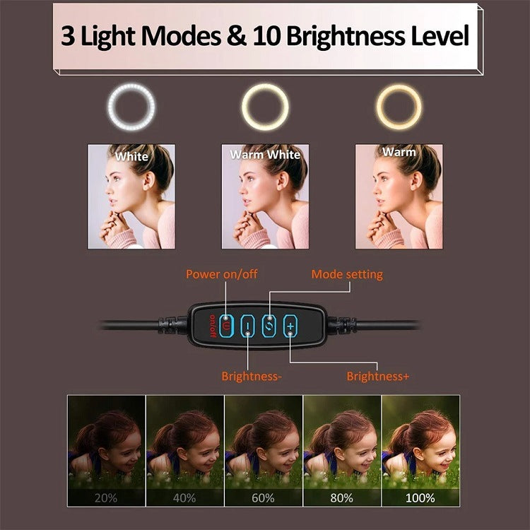 LED Selfie Ring Light with Tripod for Makeup and Photography