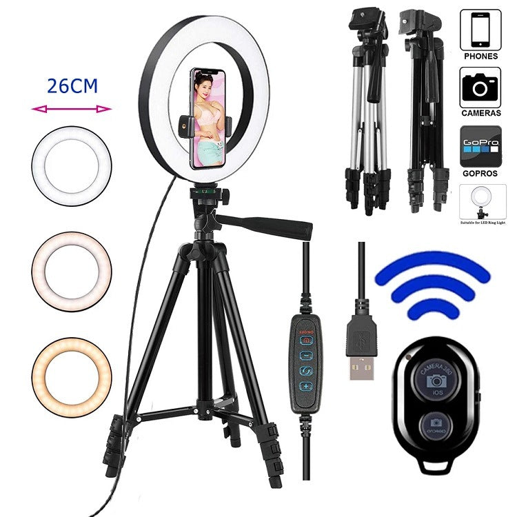 LED Selfie Ring Light with Tripod for Makeup and Photography
