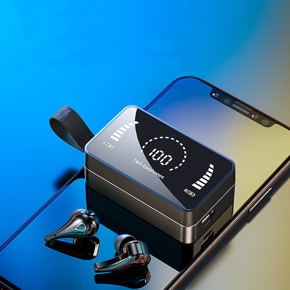Bluetooth 5.0 Waterproof Sports Earphones with Mic and Charging Case