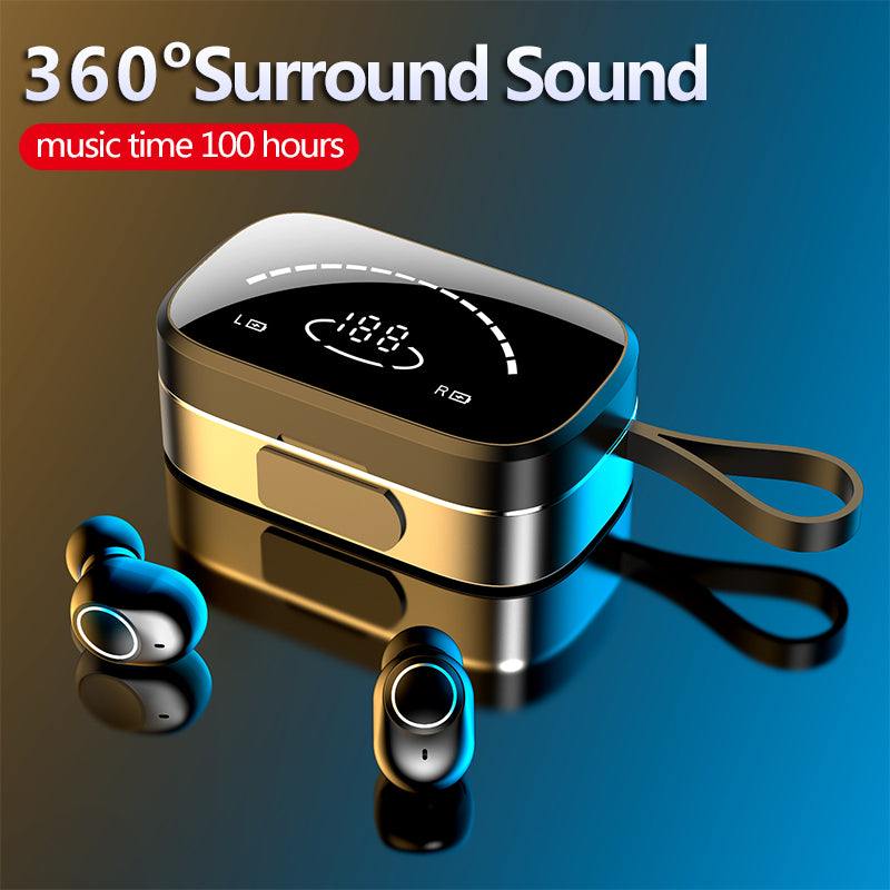 Wireless Bluetooth TWS Earphones with Mic Stereo Bass for Sports