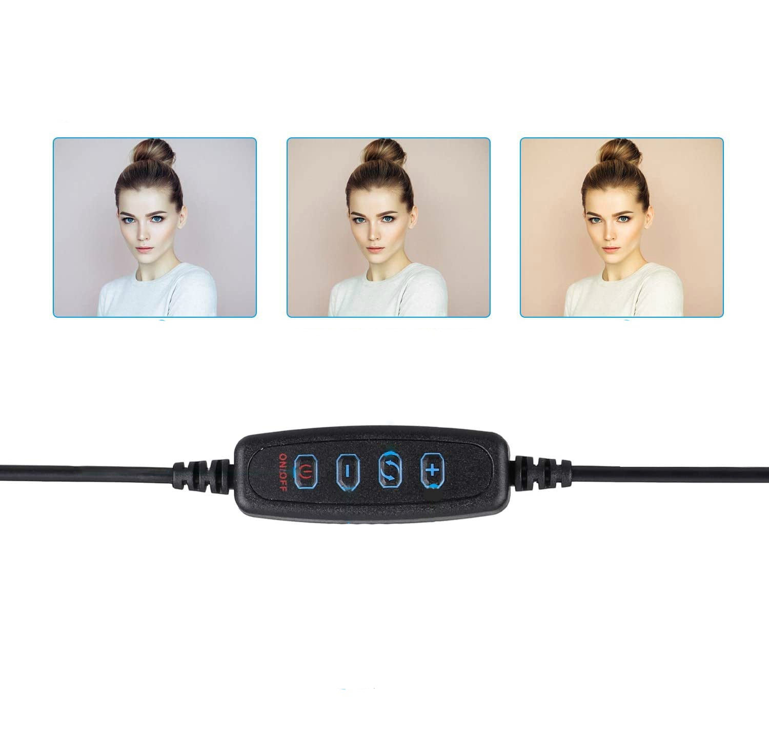 10 LED Dimmable Ring Light with Tripod for Phone Selfies and Video
