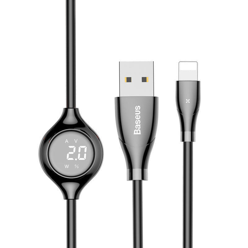 Baseus Digital Display USB Charging Cable for Apple iPhone X/8/XS and Mobile Devices