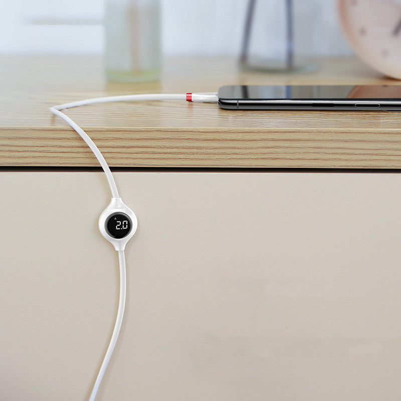 Baseus Digital Display USB Charging Cable for Apple iPhone X/8/XS and Mobile Devices