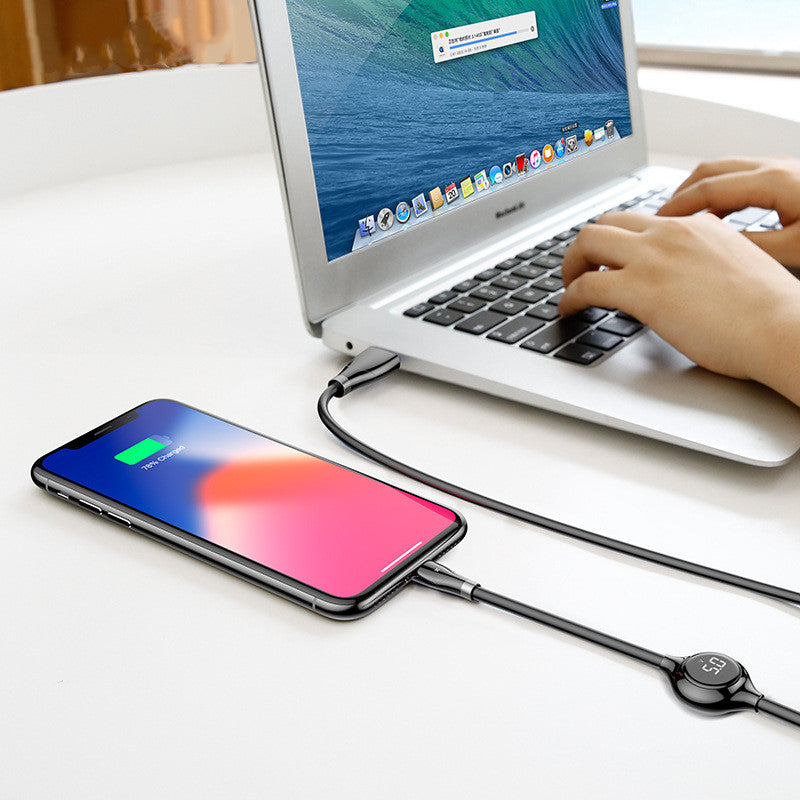 Baseus Digital Display USB Charging Cable for Apple iPhone X/8/XS and Mobile Devices