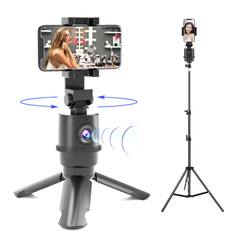 360° AI Face Tracking Selfie Pole with Pan-Tilt Camera Phone Bracket