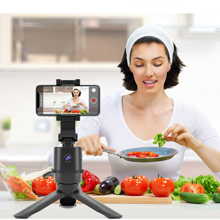 360° AI Face Tracking Selfie Pole with Pan-Tilt Camera Phone Bracket