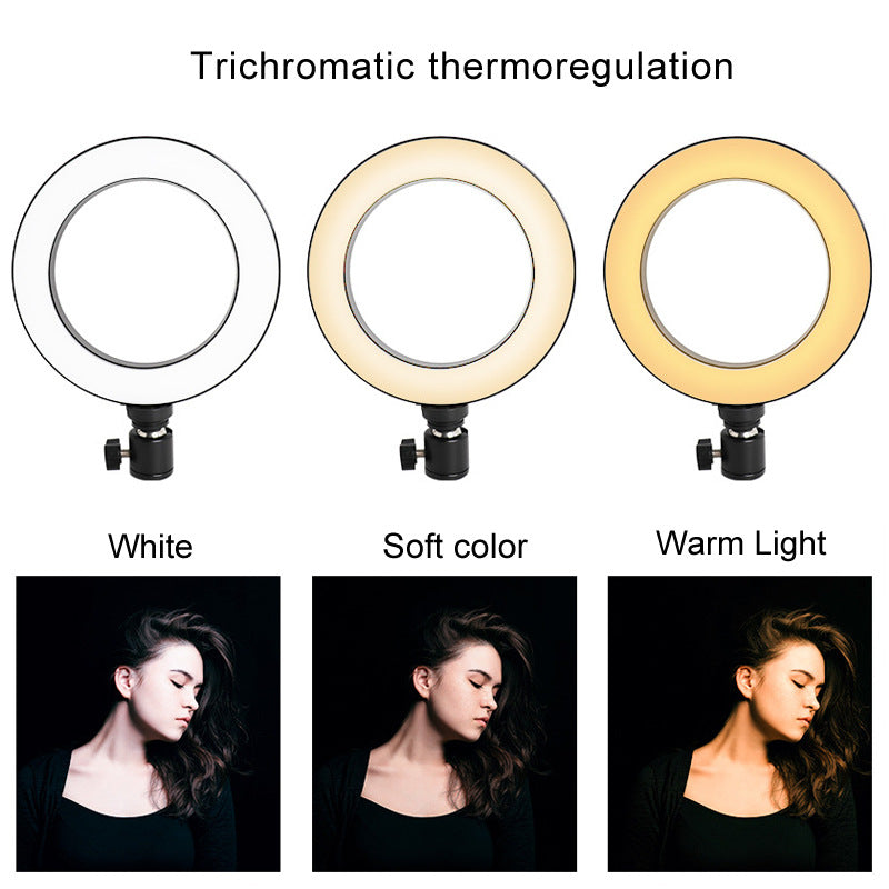 LED Ring Light 6 Inch with Tripod Stand and Fill Light for Apple