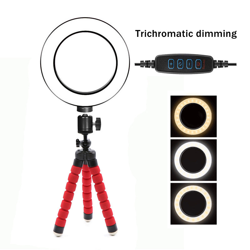 LED Ring Light 6 Inch with Tripod Stand and Fill Light for Apple