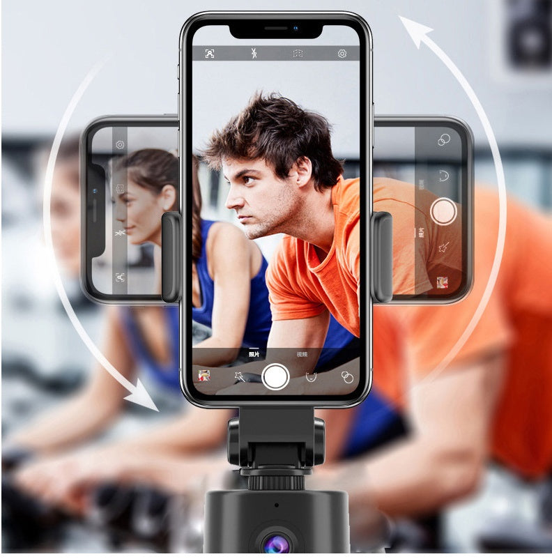 360° AI Face Tracking Selfie Pole with Pan-Tilt Camera Phone Bracket