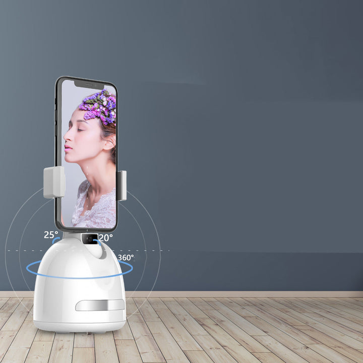 360° AI Smart Face Tracking Vlog Camera with Fill Light for Mobile