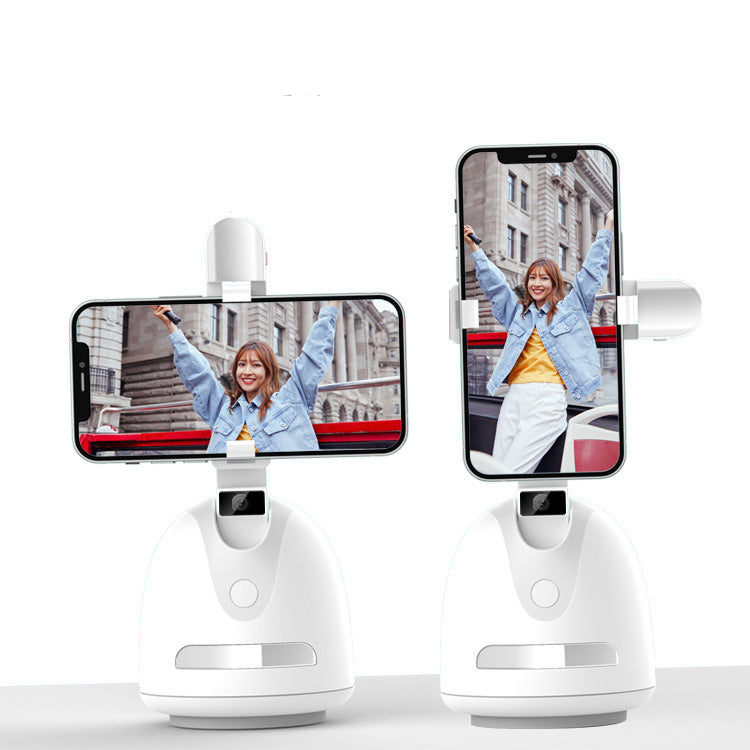 360° AI Smart Face Tracking Vlog Camera with Fill Light for Mobile