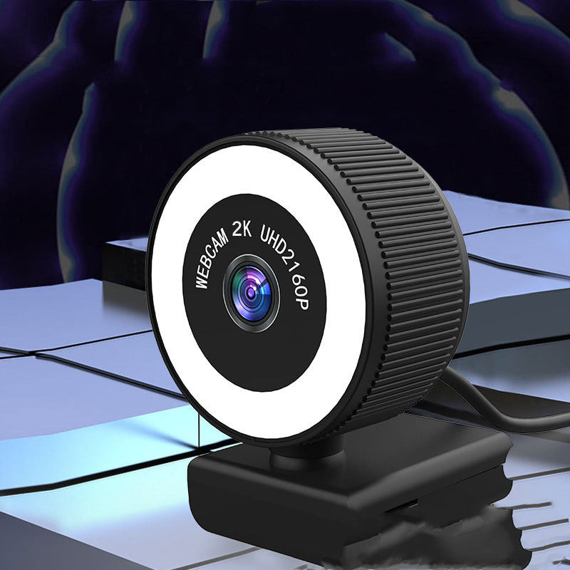 1080P 2K HD Autofocus Webcam with Microphone and Cover for Streaming