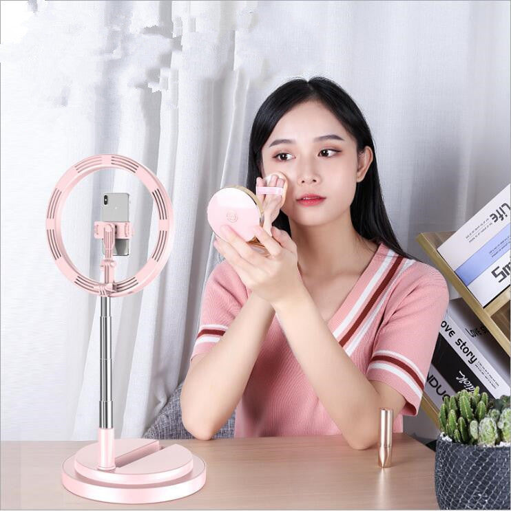 10 Inch Dimmable LED Selfie Ring Light with Tripod for YouTube Vlog