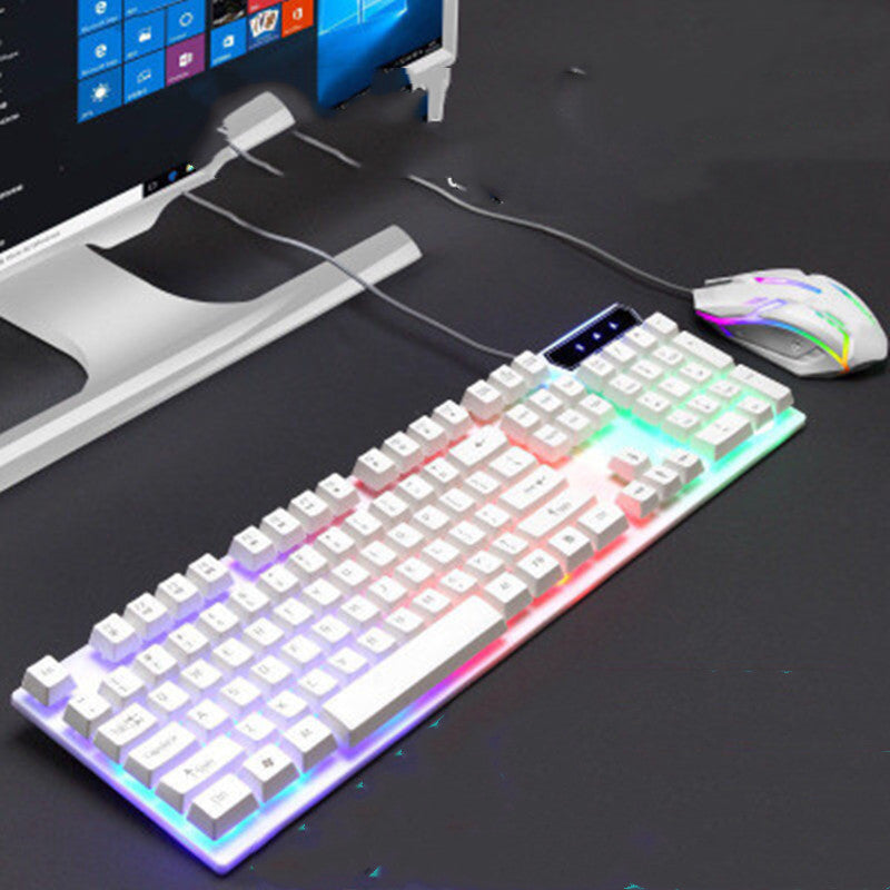 Boseton 8310 backlit computer USB wired keyboard and mouse