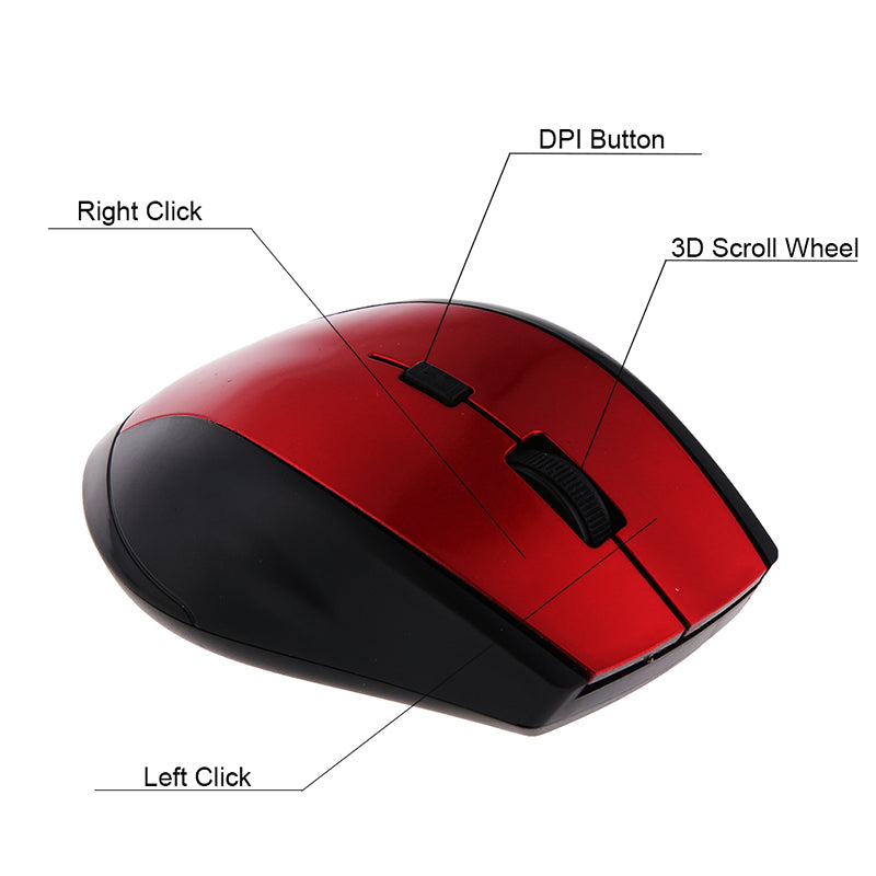 2.4GHz Wireless Gaming Mouse for PC and Laptop