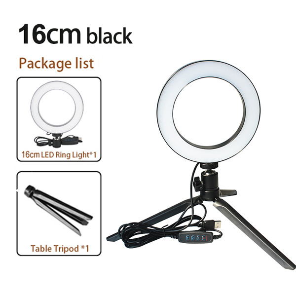 Tripod Ring Light with Fill Light for Live Streaming and Beauty Videos