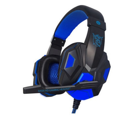 PU MIND PC780 Gaming Headset with Mic Black and Blue Light for PC