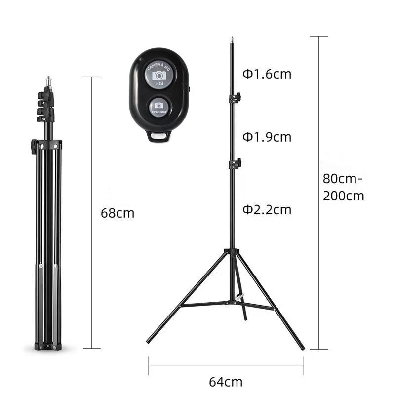 360° AI Smart Face Tracking Vlog Camera with Fill Light for Mobile
