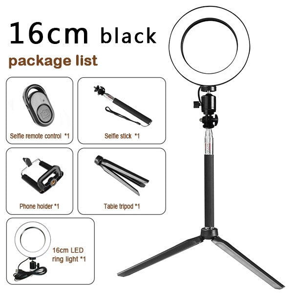 Tripod Ring Light with Fill Light for Live Streaming and Beauty Videos