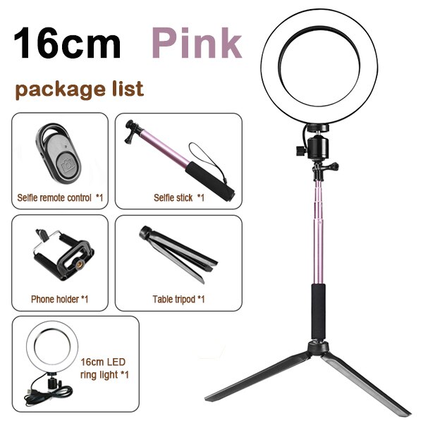 Tripod Ring Light with Fill Light for Live Streaming and Beauty Videos