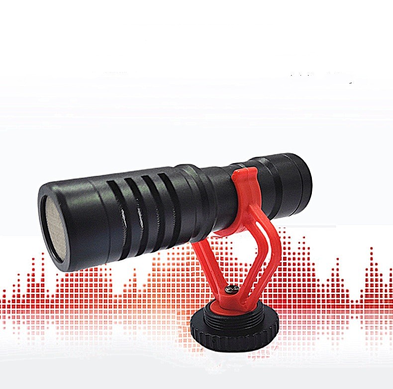 Gun-Type Condenser Microphone for Mobile Phone and SLR Camera