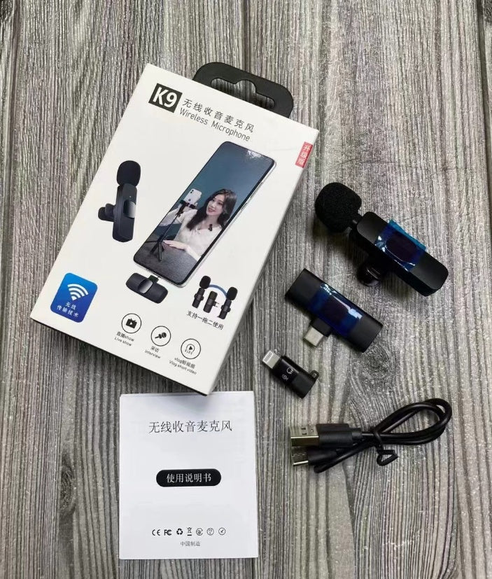 Wireless Clip-On Microphone for Outdoor Video Recording