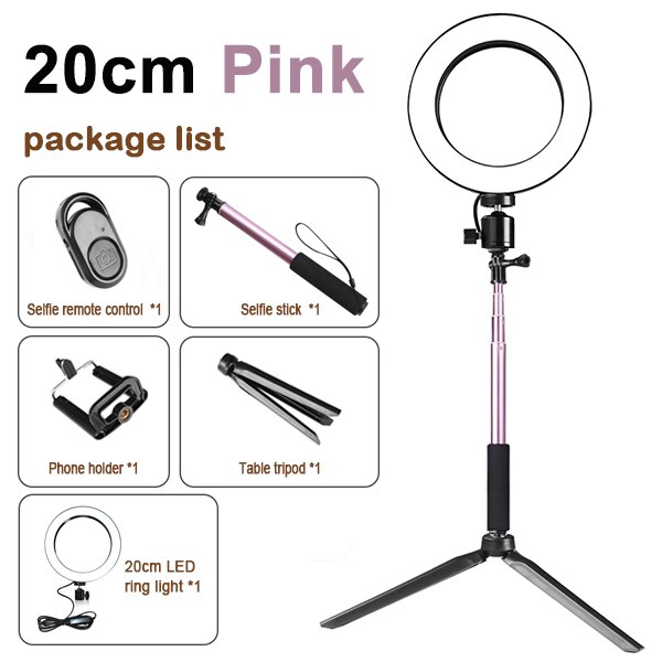 Tripod Ring Light with Fill Light for Live Streaming and Beauty Videos