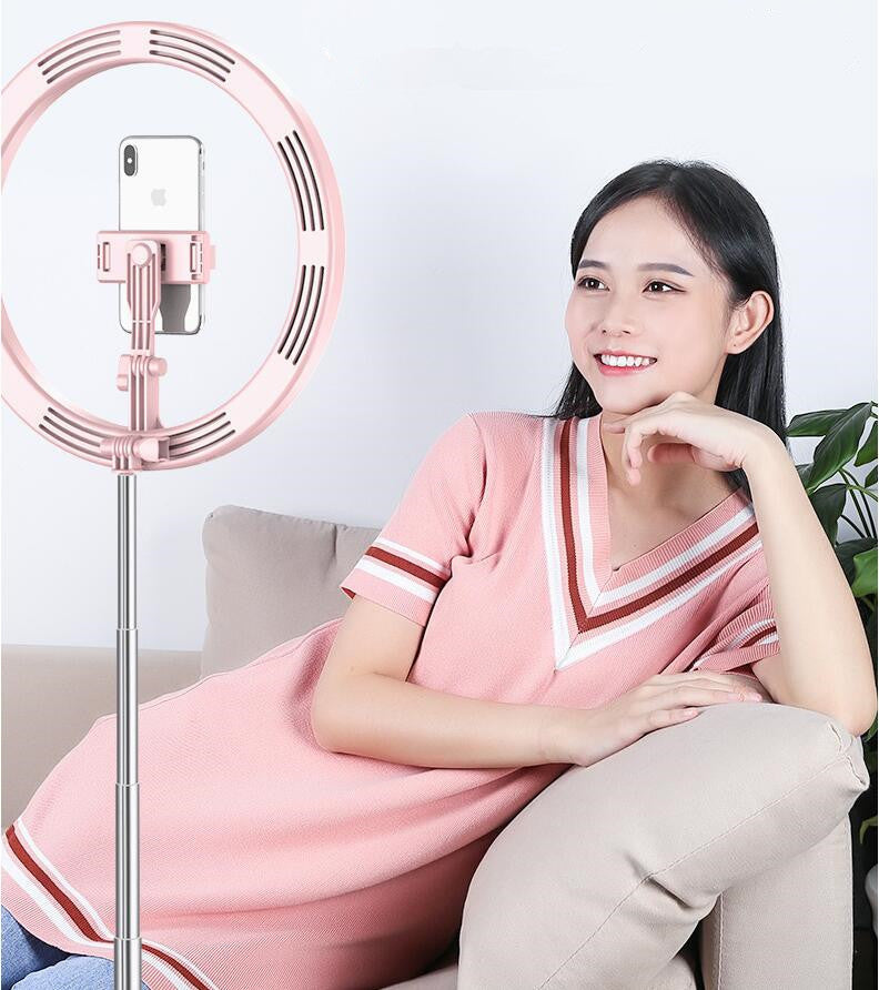 10 Inch Dimmable LED Selfie Ring Light with Tripod for YouTube Vlog