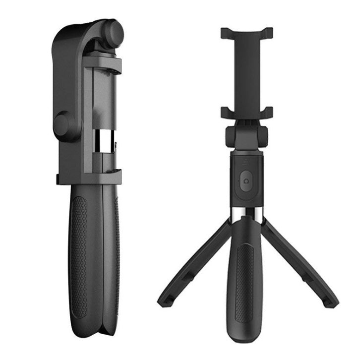 Universal Bluetooth Selfie Stick Tripod with Triangle Phone Holder for Live