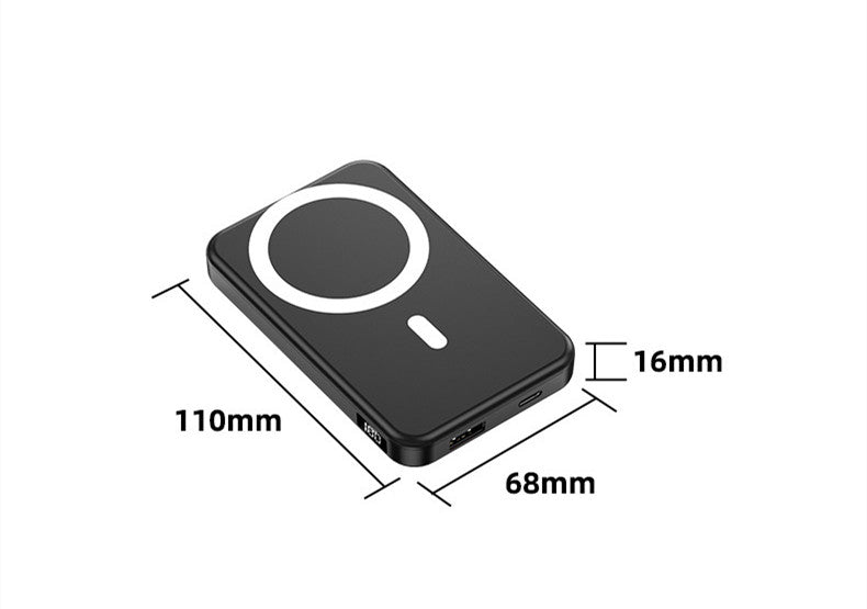 Small Portable Power Bank Magnetic Absorption Wireless Fast Charge