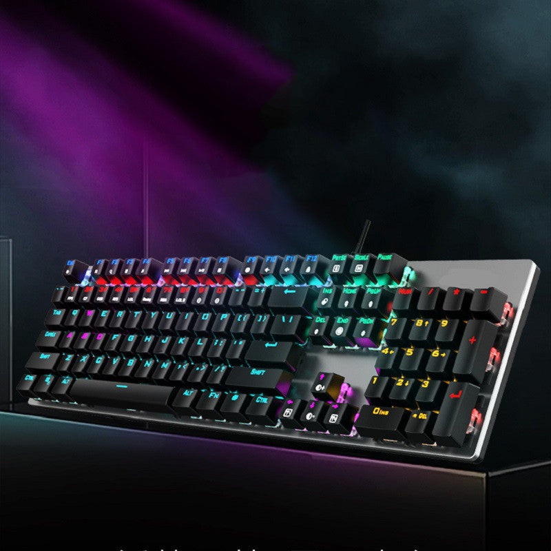 GK410 Wired Mechanical Keyboard with Green Switches for Desktop
