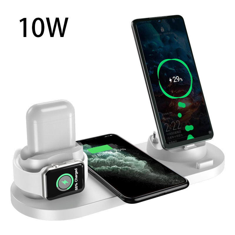 6-in-1 Wireless Fast Charging Dock for iPhone, Phone, and Watch
