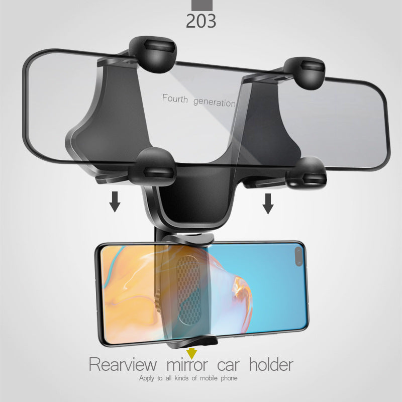 Universal Rearview Mirror Car Phone Holder Mount