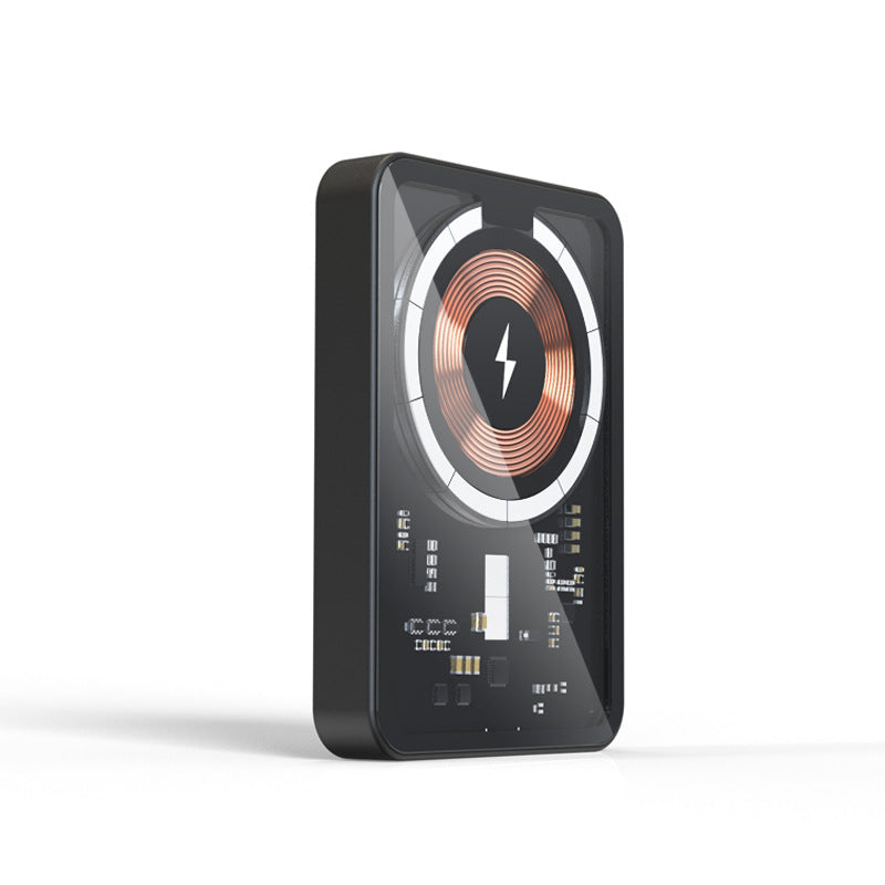 New Transparent Magnetic Wireless Power Bank 10000 MAh Portable