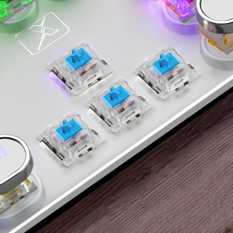 104-Key Wired Mechanical Gaming Keyboard with LED Backlight and Anti-Ghosting