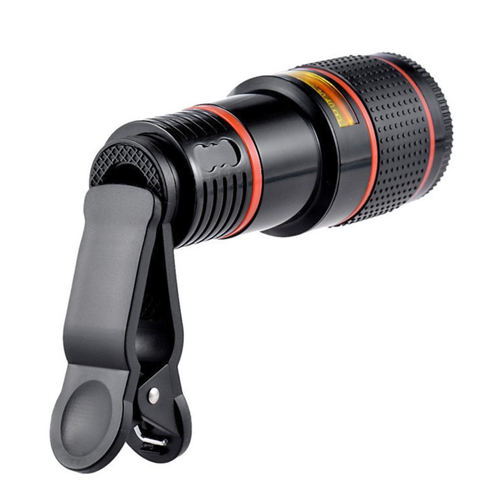 8X HD Clip-On Optical Zoom Telescope Lens for Mobile Phones