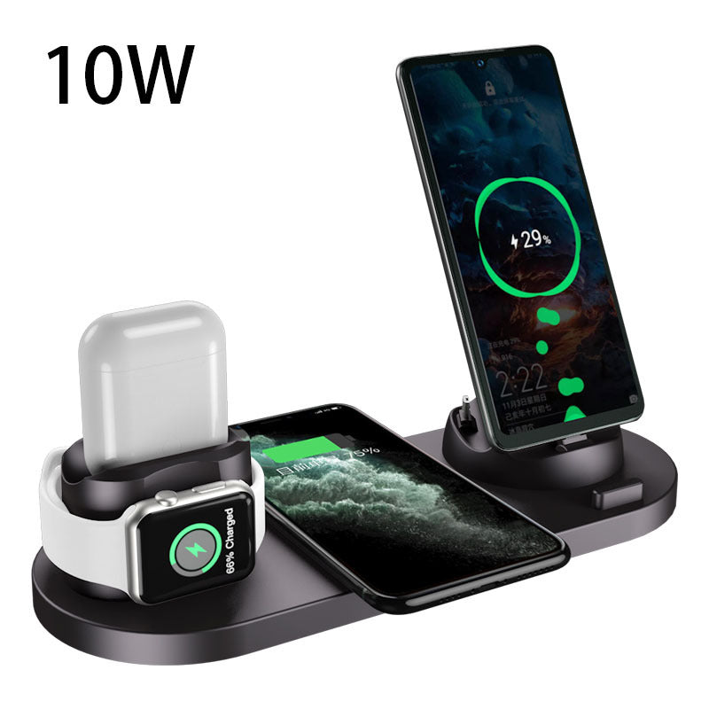 6-in-1 Wireless Fast Charging Dock for iPhone, Phone, and Watch