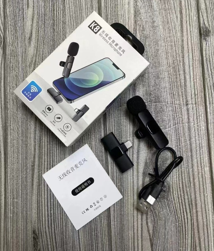 Wireless Clip-On Microphone for Outdoor Video Recording
