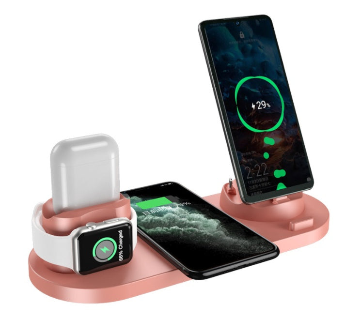 6-in-1 Wireless Fast Charging Dock for iPhone, Phone, and Watch