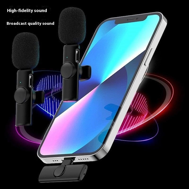 Wireless Clip-On Microphone for Outdoor Video Recording