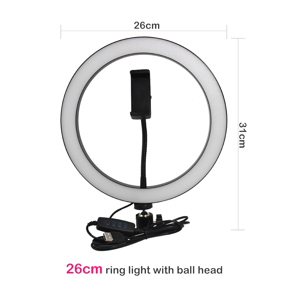 Tripod Ring Light with Fill Light for Live Streaming and Beauty Videos