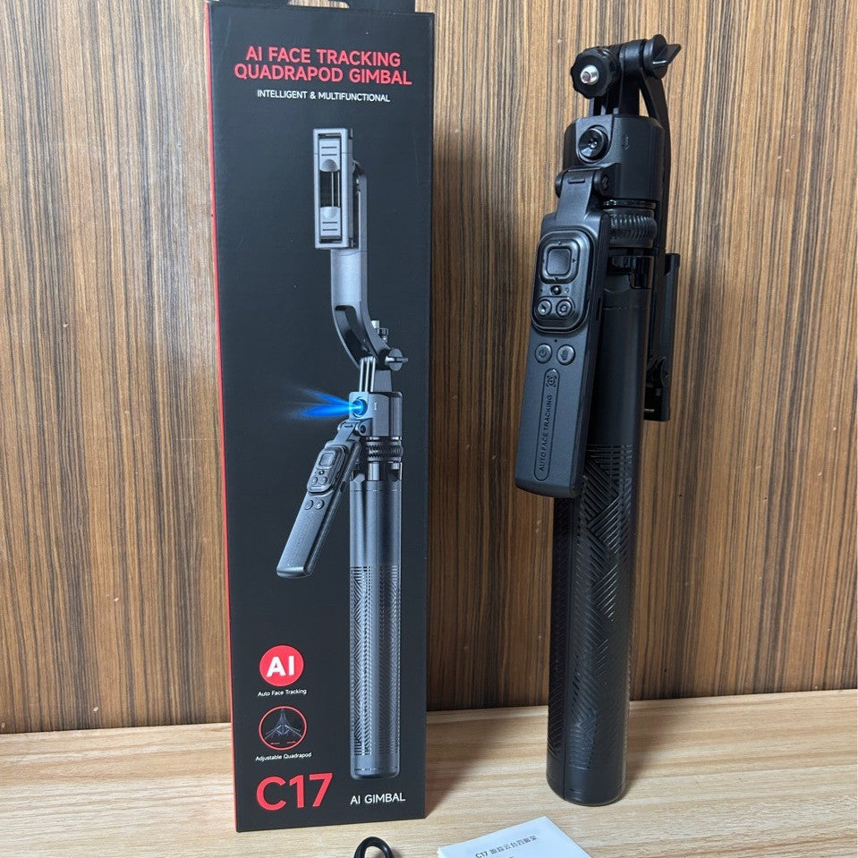 C17 AI Face Tracking Selfie Stick with Bluetooth and Tripod Function