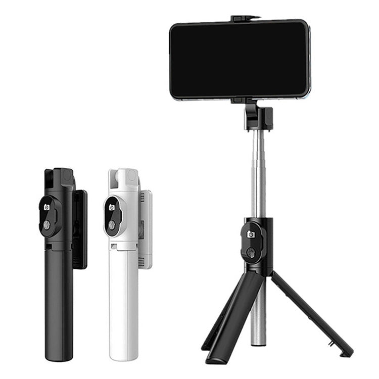 Bluetooth LED Fill Light Selfie Stick with Integrated Tripod for Apple